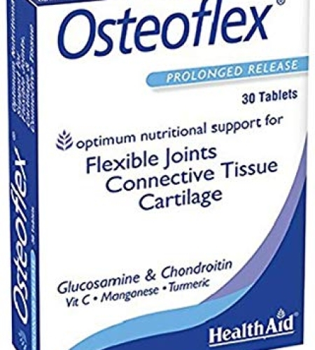 VIÊN KHOẺ KHỚP SỤN HEALTHAID OSTEOFLEX® (GLUCOSAMINE CHONDROITIN, VIT C, MN & NGHỆ)